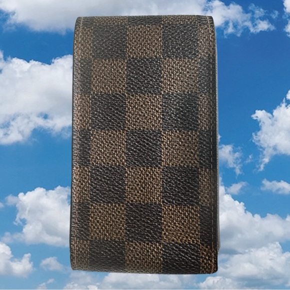 AUTHENTIC LOUIS VUITTON Damier Ebene Cigarette Case and Lipstick Case - Picture 4 of 12